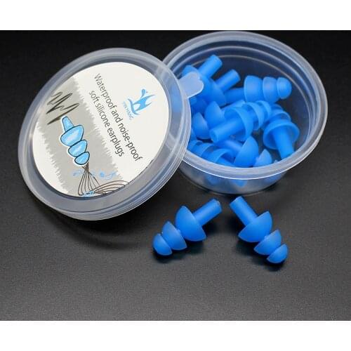 Anti-noise Sleeping Plug Waterproof Silicone Sound Insulation Ear Protection Earplugs for Travel Noise Reduction and Sleep Care