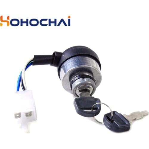 168F/170F Gasoline Generator Starter 4-wire Ignition Key Switch Start Key Switch