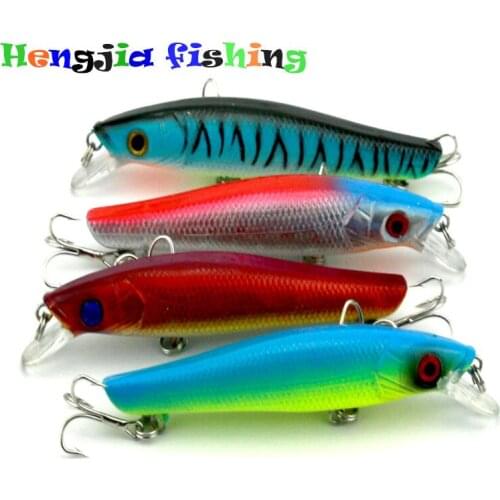 3D fishing lure eyes Minnow fishing Lure 9.5CM 8.8G 6# hook Hard plastic fishing tackles wobble bass active fishing baits