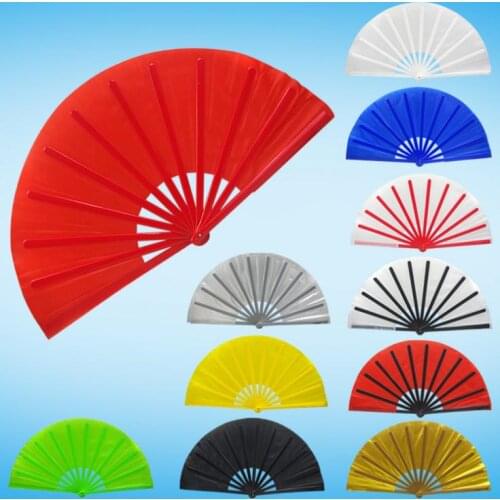 50pcs 33cm Magic Fan Multi Colors Stage Performance Props Folding Fan Classic Magic Fun Accessories SN2103