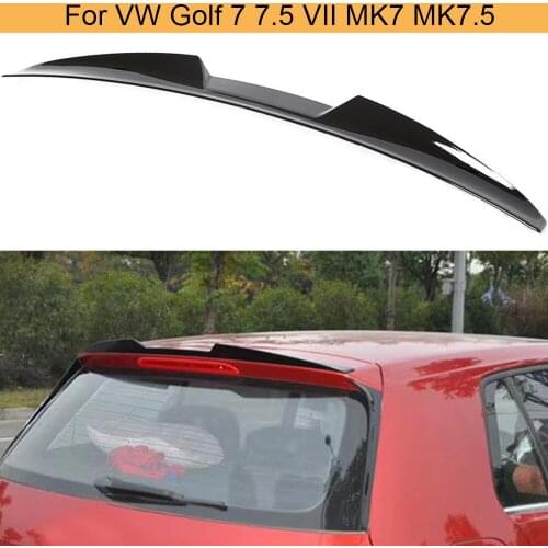 Car Rear Roof Spoiler Boot Lip Wing For Volkswagen VW Golf 7 7.5 VII MK7 MK7.5 2014-2020 ABS Glossy Black Rear Roof Spoiler Wing