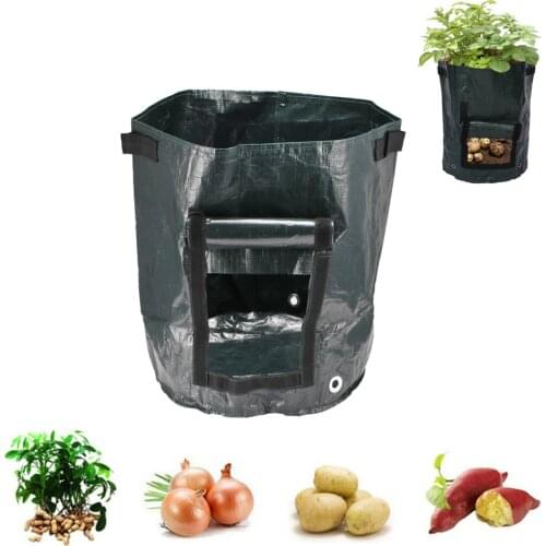DIY Potato Planting Sack PE Cloth Planting Container Bag Vegetable gardening jardineria Thicken Garden Pot Planting Grow Bag