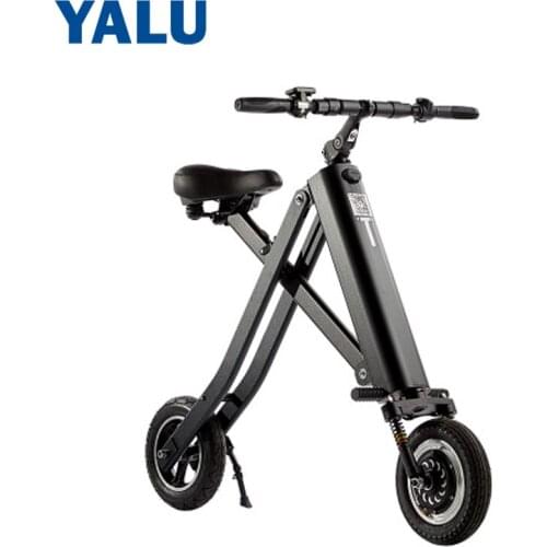 Adult Mini Folding Electric Scooter 2 wheel Easy Foldable E-bike Lithium Battery Scooter 6.6AH Endurance 23km Smart Skate Board