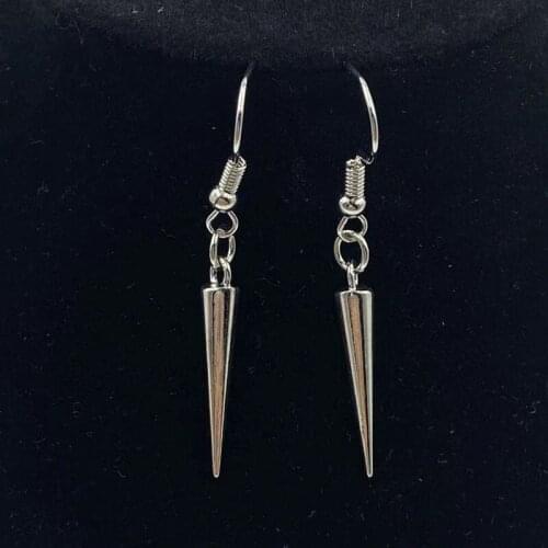 Gothic Dark Star Cone Earrings Fashion Simple Geometric Womens Mens Personalized Gifts