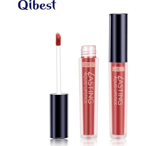 Qibest Cream Lip Glaze Cream Lasting Liquid Lipstick Wish Explosion Lip Gloss Wholesale Makeup Cosmetic Gift for Girl or Women