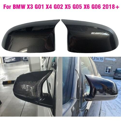Car Side Door Rearview Side Mirror Cover Cap For BMW BMW G01 G02 G05 X5 G06 X6 G07 X7 X3M X4M X5M M Style Parts styling