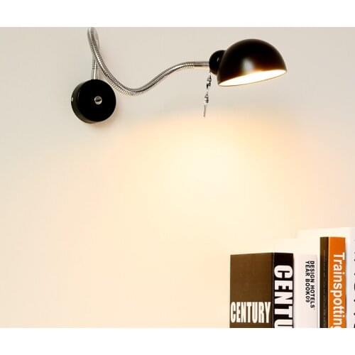Rocker led wall lamp of the head of a bed bedroom wall lamp with personality scale hotel guest room reading lamp switch