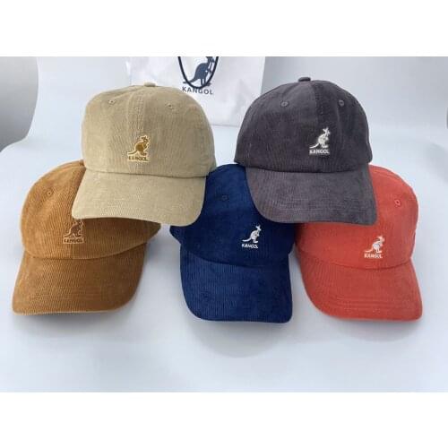 Summer tide brand kangol corduroy baseball cap kangaroo cap sun protection corduroy high quality cap can be worn in all seasons