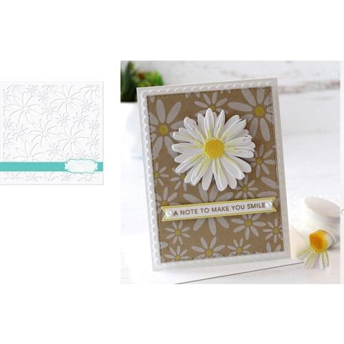 Small Daisy Flower Background Decoration 2021New Metal Cutting Stencil DIY Scrapbooking Easter Craft Embossing Making Stencil