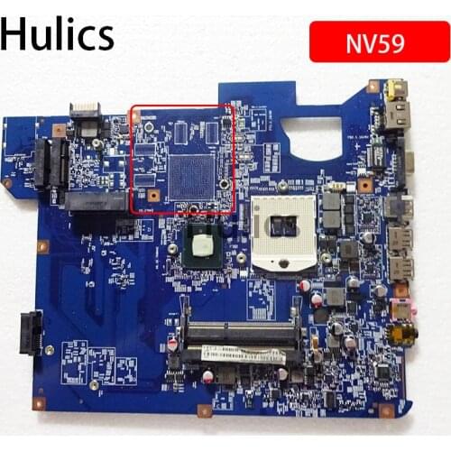 Hulics Original MBWHE01001 For Acer Gateway NV59 Laptop Motherboard SJV50-CP 09284-1M 48.4GH01.01M Mainboard