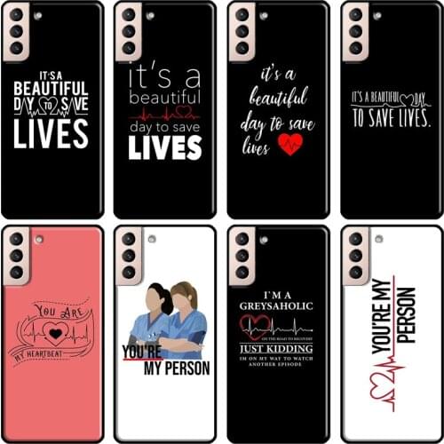 Greys Anatomy TV Quotes Soft Case For Samsung Galaxy S21 Ultra Note 20 Note 10 S8 S9 S10 Plus S20 FE Phone Cover