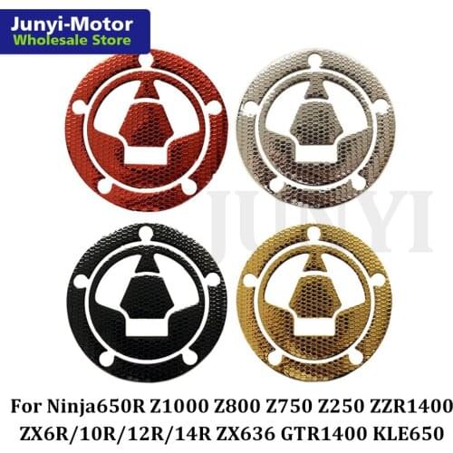 Tank Cover Gas Cap Sticker Decal Pad For Kawasaki Ninja650R Z1000 Z800 Z750 Z250 ZX6R ZX10R ZX12R ZX14R ZX636 ZZR1400 Motorcycle