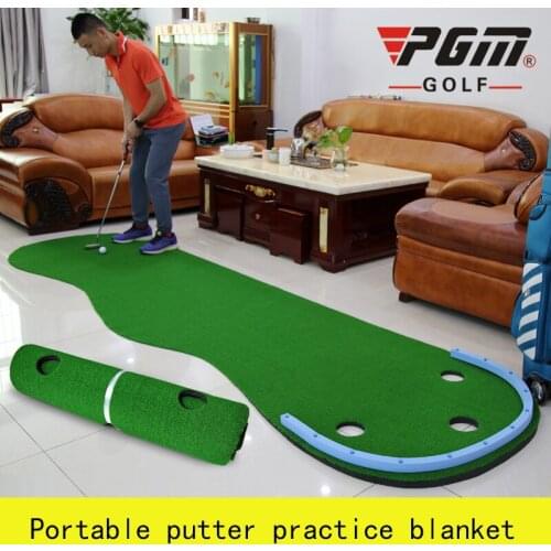 New 2020 Indoor Golf Putting Green Family Practicing Portable Putting Mini Grass Green Practice Exercises Blanket Kit Mat