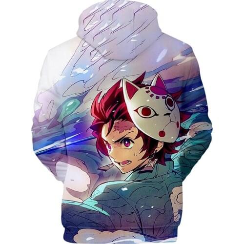 New Arrival Creative Hoodies Demon Slayer 3D Hoodie Men Women Harajuku Sweatshirt Streetwear Hoody Anime Pullover Clothes