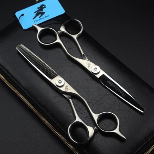 6" Professionals Hairdressing Hair Cutting Scissors V-shaped Antler tooth Barber Shears Hair Cut Scissor Color CZW matte handle