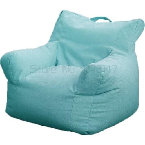 Single lazy sofa bedroom Mini lovely rainbow bean bag net red balcony room lounge chair tatami