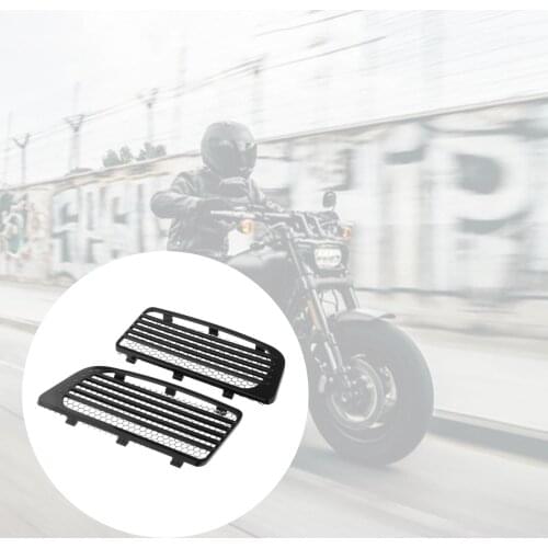 2pcs Motorcycle Radiator Grills w/ Metal Mesh Fit for Harley Touring Twin Cooled 14+ Accessories