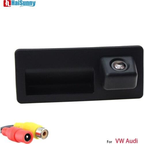 Car Trunk Handle Parking Backup Rear Camera For V W Passat Tiguan Golf Touran Jet ta Sharan T ouareg Audi A4 A6 Night Vision