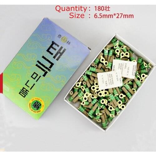 Self-Stick Moxibustion Sticker Mini Moxa Tube Therapy Smokeless Burner Heating Acupuntura Point Meridian 180pcs/Box