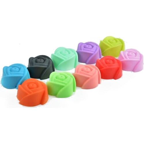 5cm 1PCS Rose Flower Cake Mold Pudding Grade Silicone Cake Mold/Cupcake Mold /Baking Mould Bakeware