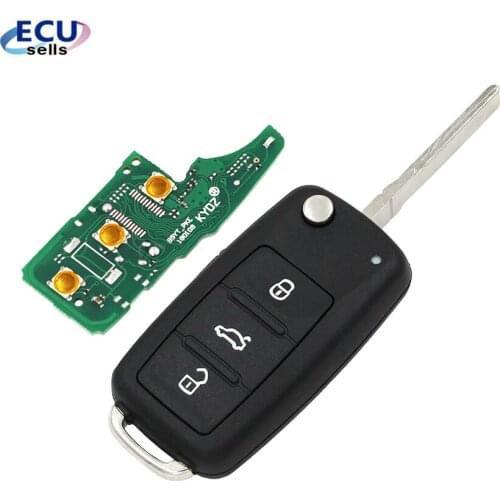 MQB system Smart Modified Folding remote key 3 button 315MHz ID48 HU66