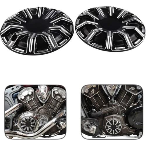 Motorcycle Stator+Primary Cover 2Pcs/Set Motorcycle Engine Left and Right Side Cover for Indian Scout Bobber 2015-2020