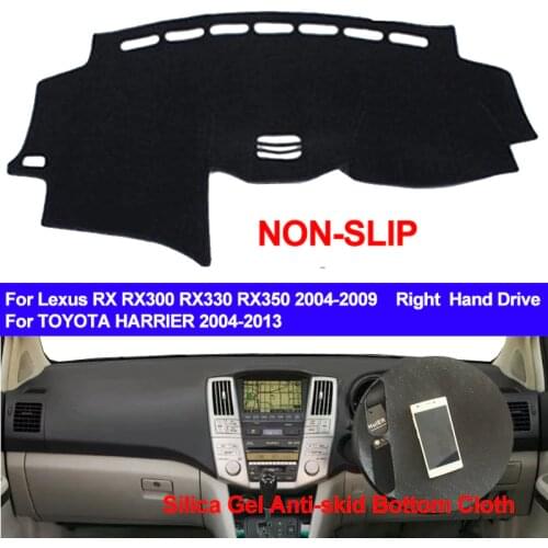 TAIJS Car Dashboard Cover Silicone Non-Slip For Lexus RX 300 330 350 2009 Toyota Harrier 2004 - 2013 DashMat ANti-UV Sun Shade