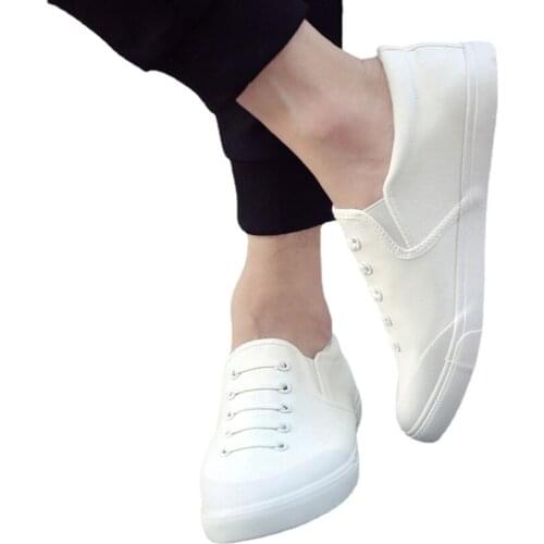 Мужские белые кеды YSHUNIJ China At AliExpress