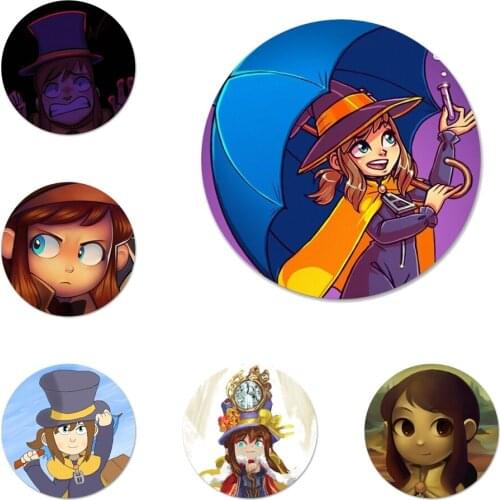 A Hat in Time Icons Pins Badge Decoration Brooches Metal Badges For Clothes Backpack Decoration 58mm