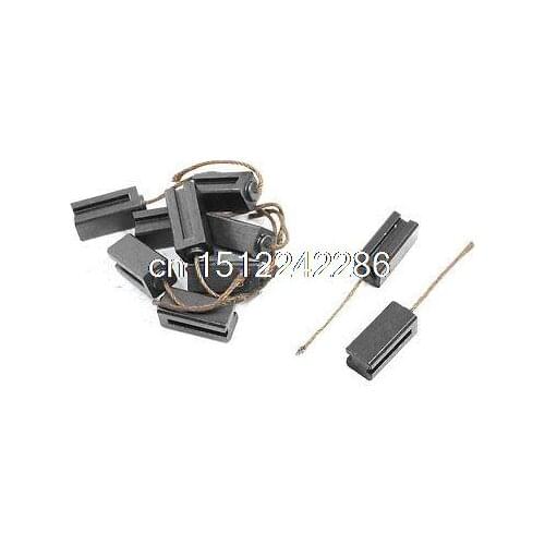 6.3mm x 6.3mm x 14mm Carbon Brushes for Generic Electric Motor 10 Pcs
