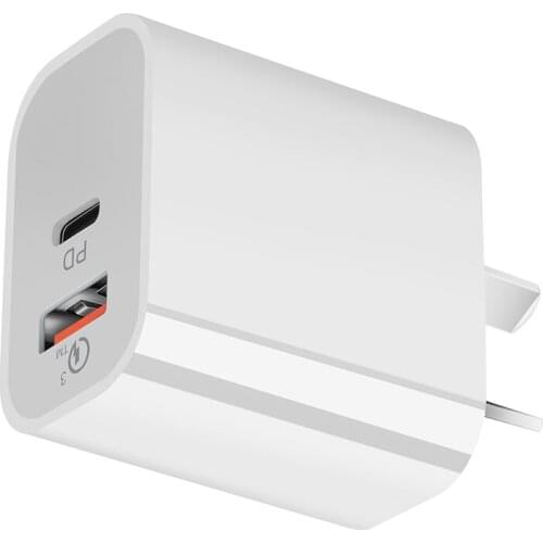 18W Pd Qc 3.0 Dual Usb Charger Quick Charge Eu Us Eu Au Plug Power Adapter High Quality