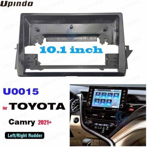2 Din 10.1 Inch Car Radio Plastic Fascia Panel Frame for TOYOTA Camry 2021+ Installation GPS Mp5 Dash Mount Kit