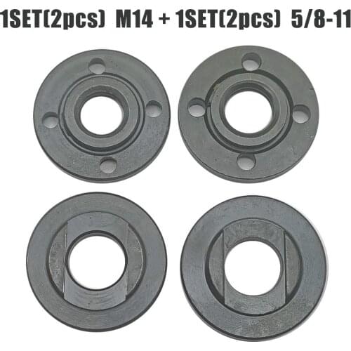 2x/kit M14+2x/kit 5/8-11 Thread Angle Grinder Flange Lock Nuts Set Highly Matched With The Original