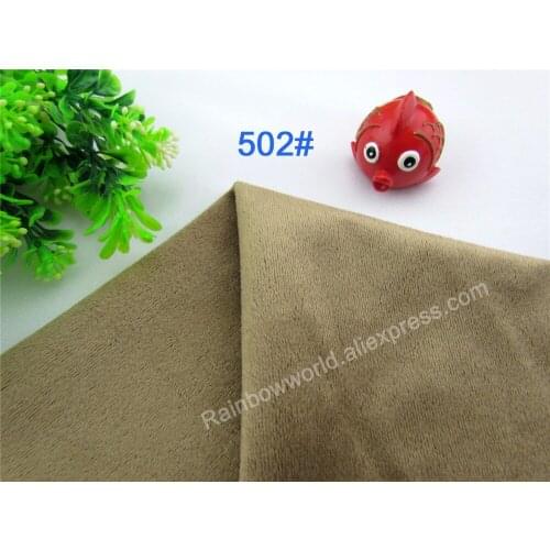 502# brown Super soft velvet fabric microfiber velboa hair height 0.5-1.5mm for DIY stuffed toy blanket pillows(10 pieces)