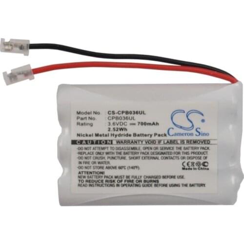 Cameron Sino 700mAh battery for UNIVERSAL AAA x 3 for GP 60AAAM3BMU Cordless Phone Battery