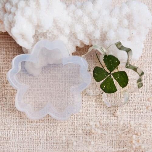 Silicone Resin Mold For Jewelry Making Sakura Flower White 32mm(1 2/8") x 31mm(1 2/8"), 1 Piece