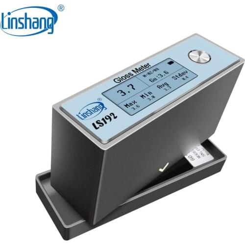 Linshang Paint Gloss Meter Sheen Glossiness Tester for Plastic Metal Ceramic Wood Angle 60 Degrees 0-1000GU Glossmeter LS192