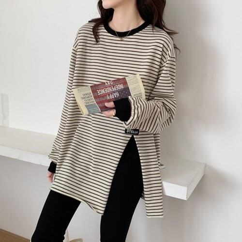 Женские полосатые футболки KarolyiDora China At AliExpress