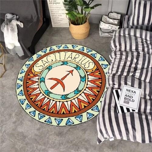 Totem round Retro Carpet Computer chair tapete para sala European style bedroom living room office swivel chair rug and carpets