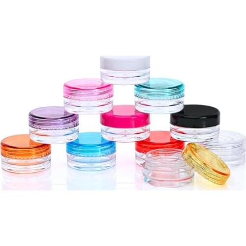 3 grams Round bottom Cream Sample box bottle Cosmetic packaging Separate loading