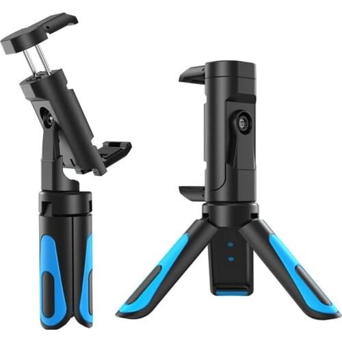 Mini Tripod Stand with Phone Clip Holder For Smartphone Video Tripod Stand Handle Grip For Phone Live Youtube Makeup Photography