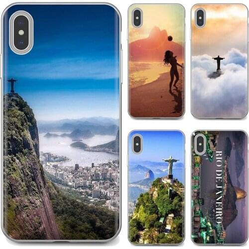 Soft Case Brazil Rio de Janeiro Jesus Statues For Huawei Y6 Y5 2019 For Xiaomi Redmi Note 4 5 6 7 8 Pro Mi A1 A2 A3 6X 5X 7A
