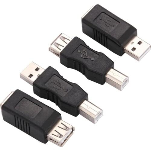 New Arrivals USB 2.0 type A Female to type B Male Printer Scanner Adapter Converter Connector Nickle-Plated Adapter Electronics