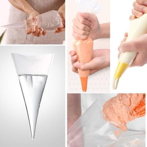 150PCS/LOT 12 14 16inch Size Disposable Piping Bag Icing Fondant Cake Cream bag Decorating Pastry Tip kitchen Tool WYQ