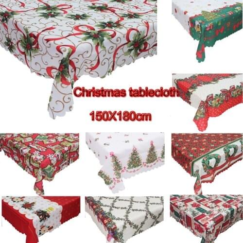Christmas Decoration Rectangular tablecloth Printed Christmas Restaurant tablecloth tablecloth
