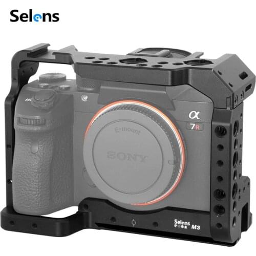 Selens a7iii a7r3 a7m3 Cage For Sony A7RIII /A7III/A7MIII Aluminum Alloy Cage To Mount Tripod Quick Release Extension Kit-2087