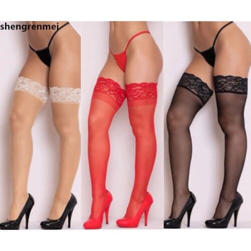 Shengrenmei 2019 Fashion Stockings Lace Flower Random Women Elastic Thigh High Stockings Lady Female New Pantyhose Dropshipping
