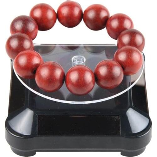 Solar Showcase 360 Automatic Rotating Turntable Jewelry Organizer Necklace Bracelet Watch Phone Display Stand -MX8