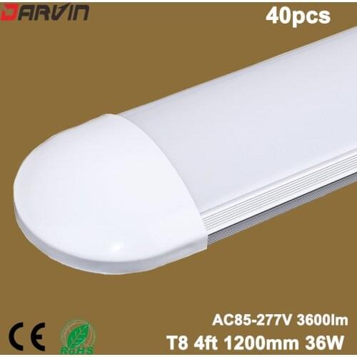 New style.4ft 1200mm Led Tube Light 72W Led Light Energy Saving Round Cap 4 led strips AC85-265V Replace Fluorescent Tube Lamp