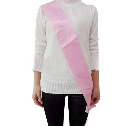 Bride To Be Blank Sash Lady Hen Party Celebration Favor Satin Sash For Strap Decoration birthday wedding Christmas Xmas